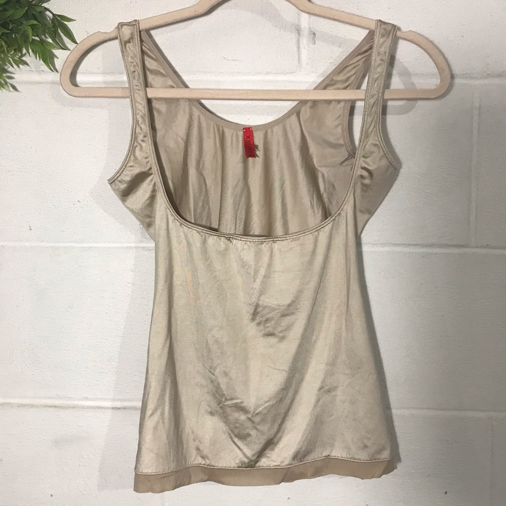 Spanx Open Bust Cami Camisole Tank Top Nude XL